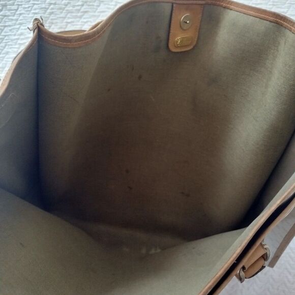 AS IS Gucci Vintage Beige Monogram Canvas Large Tote Bag with Strap - Picture 16 of 16